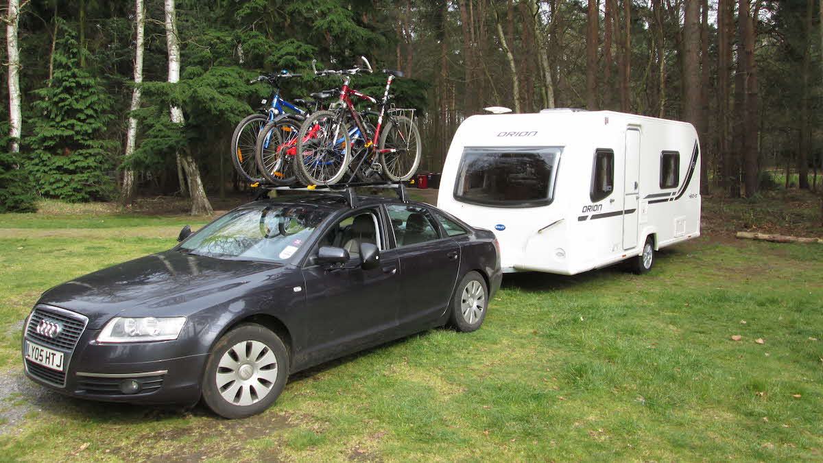 Bike racks discount for inside caravans