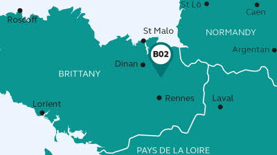 Map of European Tour First Time Brittany