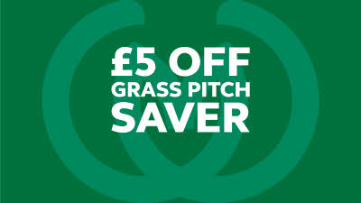 £5 off grass pitch saver offer