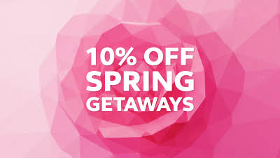 10% off spring getaways