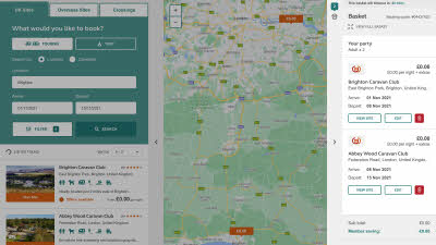 booking capability, screenshot, maps, map