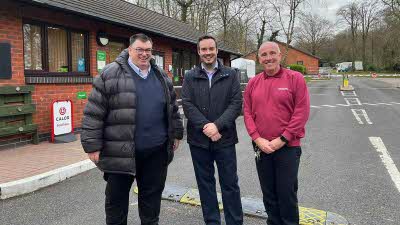 Wayne Brown, Simon Jupp and Peter Wood at Putts Corner Club Campsite