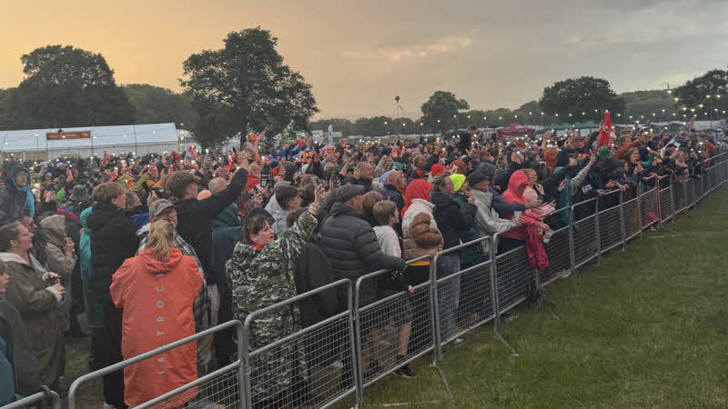 audience enjoying the view from the front