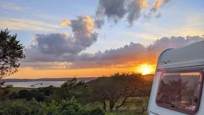 View from Plymouth Sound Club Campsite