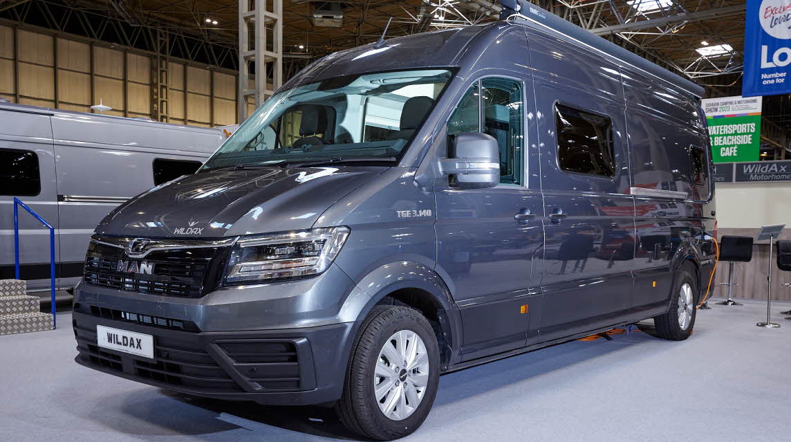 WildAx Altair has a grey exterior.  Its wheels are silver alloys.