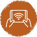 wifi amber orange icon