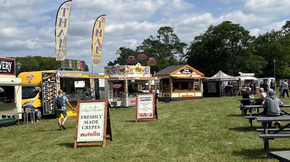 A great choice of food trucks at the arena