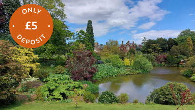 The Sandringham Estate gardens and lake