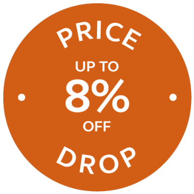 Price drop up to 8% off