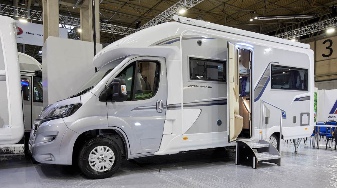 Coachbuilt, grey cab, white body