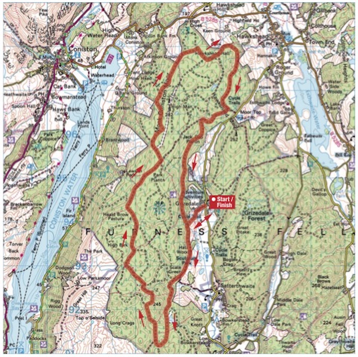 Circular cycle route around Grizedale Forest | The Caravan Club