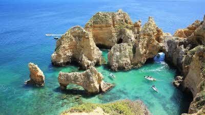 Scenic Ponta de Piedade in the Algarve Portugal