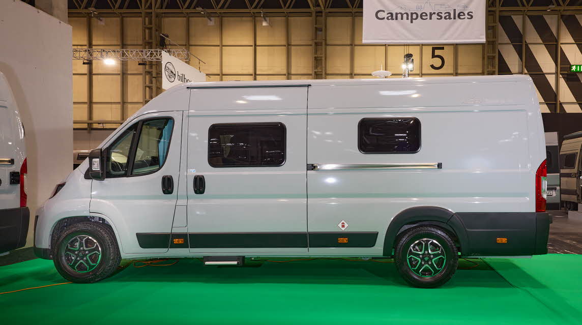 WildAx Motorhomes Solaris XL is grey with black trim.