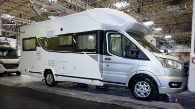 Benimar Tessoro 481 exterior, the vehicle has a silver cab with the body being predominantly white.