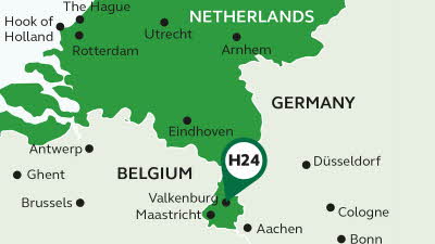 Map of the European tour Discover Maastricht and Andre Rieu