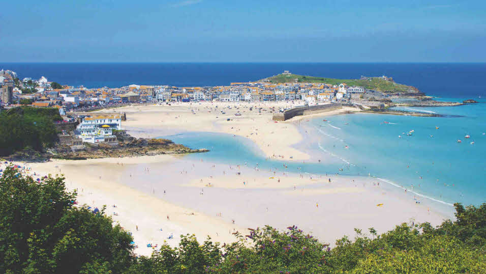 Steep steps in St Ives Cornwall Stock Photo - Alamy