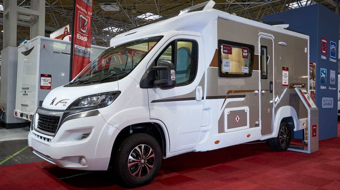 White and grey exterior, coachbuilt