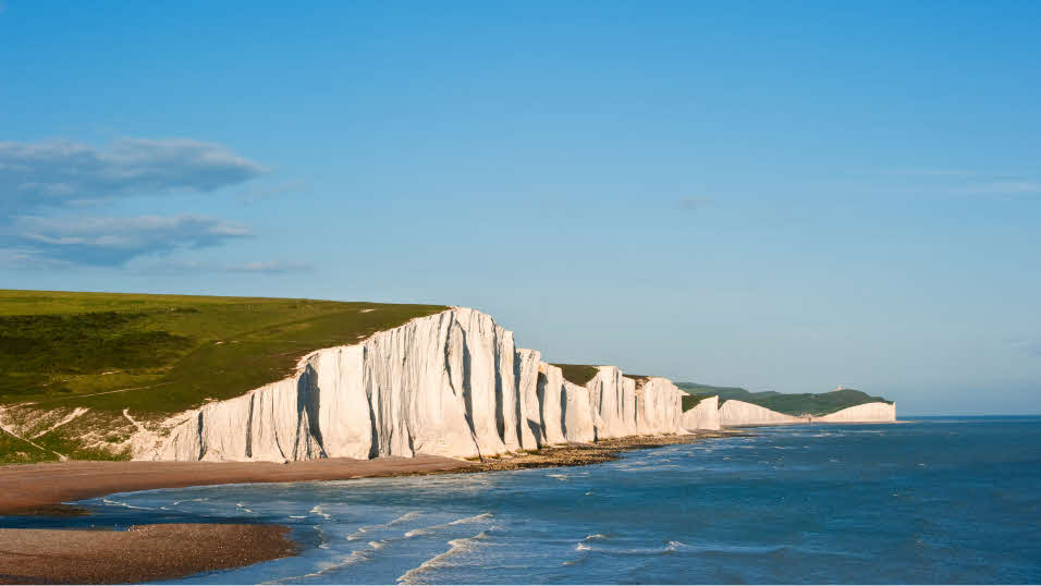 Seven Sisters cliffs in East Sussex