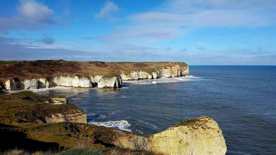 Flamborough Head in sunshine