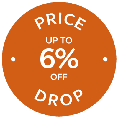 Price drop up to 6% off