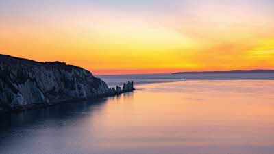 The Needles at sunset