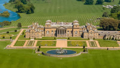 Ariel view of Holkham Hall