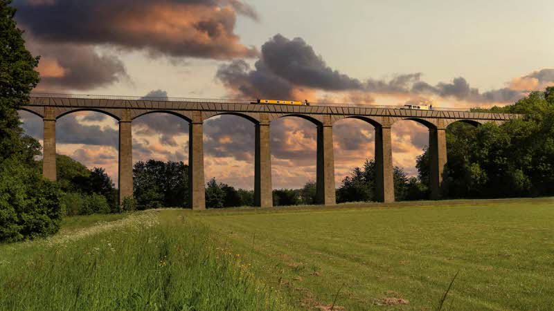 Pontcysyllte Aqueduct at sunset