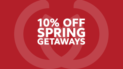 10% off spring getaways UK offer