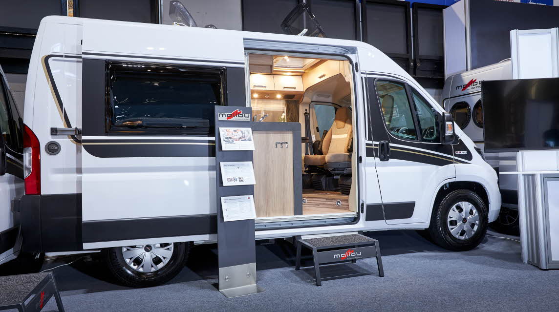 Van Conversion, white and grey