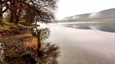 mist over Coniston Water