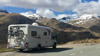 Motorhome on the NC500 route