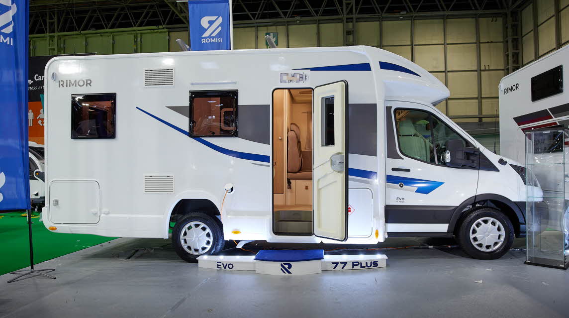 Coachbuilt, white with blue graphics