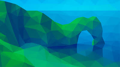 abstract graphic of Durdle Door