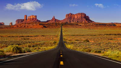 Shutterstock photo of Monument Valley Road, America