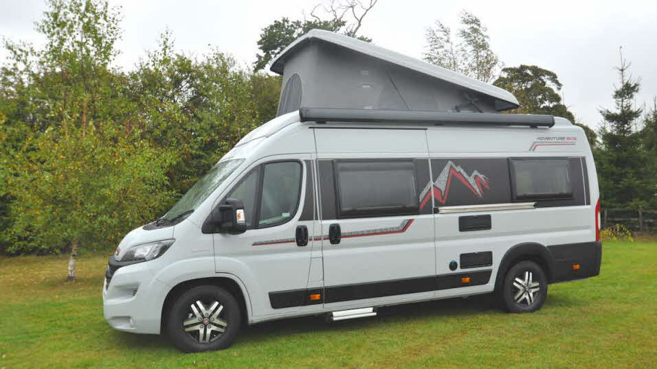 Auto-Trail Adventure 65 LB side view with elevated high top