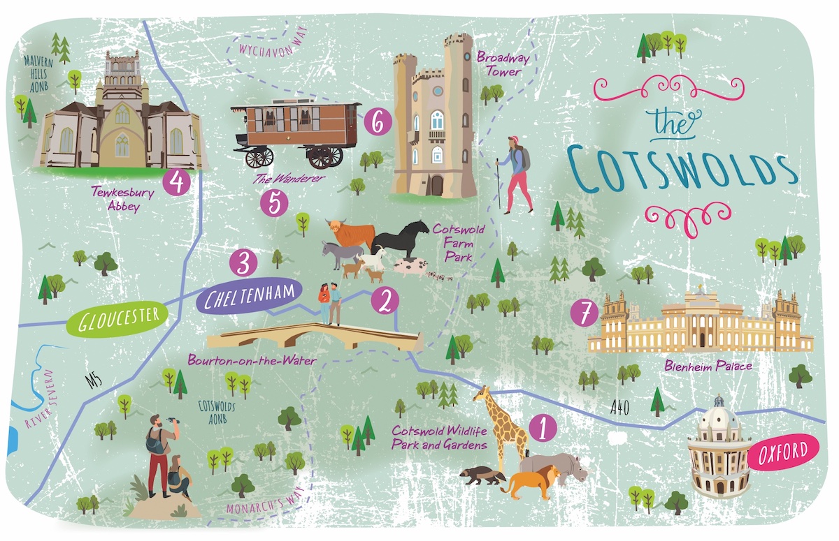 Cotswolds Full Map At Taj Mccrone Blog