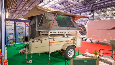 Venter Trailers Savuti exterior, trailer tent with additional roof tent
