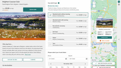 booking capability, screenshot, maps, map
