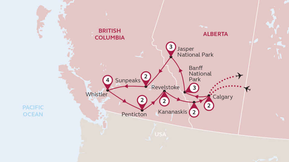 caravan tours to canadian rockies