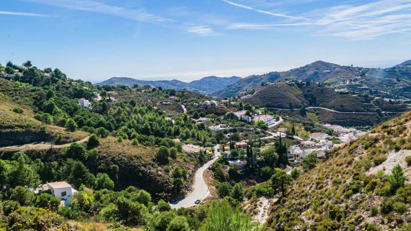 Mountain Landscape of Cómpeta Málaga Spain