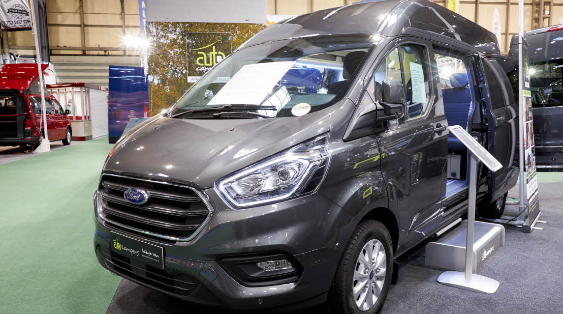 Dark grey leisure van, sliding door