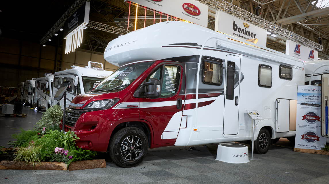 Exterior, red cab, coachbuilt motorhomes