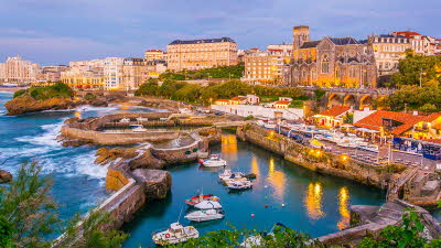 Photo of the marina at Biarritz