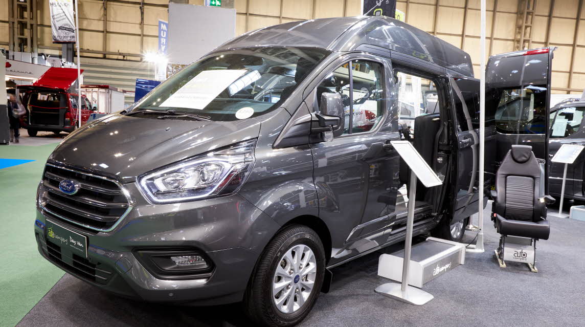Grey day van, sliding door
