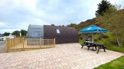 accessible glamping pod at Troutbeck Head