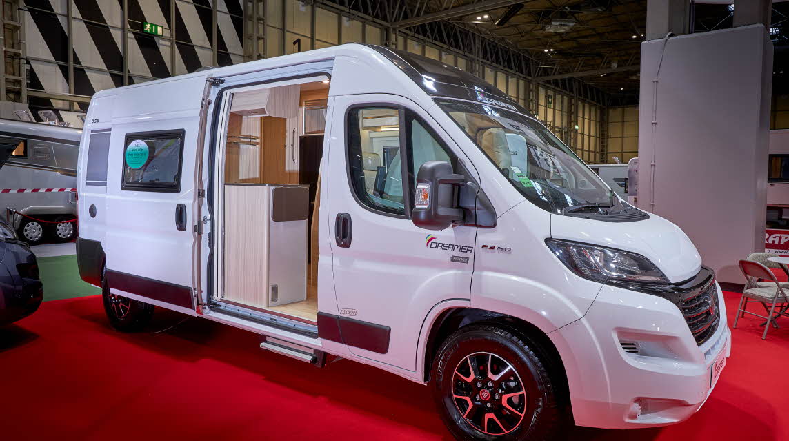 White exterior, van conversion