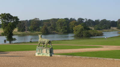 Holkham Park, Holkham Estate, Water, Lake, River, Statue